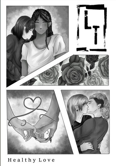 Zine Cover - "Healthy Love"
