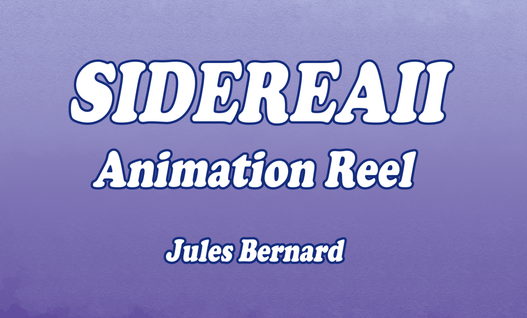 ANIMATION REEL